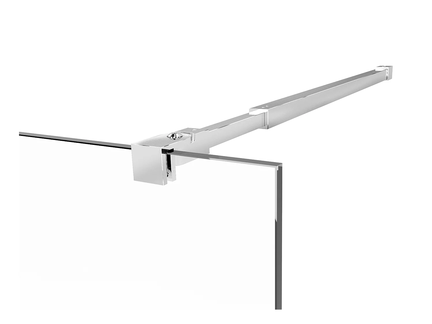 Ścianka prysznicowa do kabiny walk-in - Chrom - 120 x 200 cm - DAREN