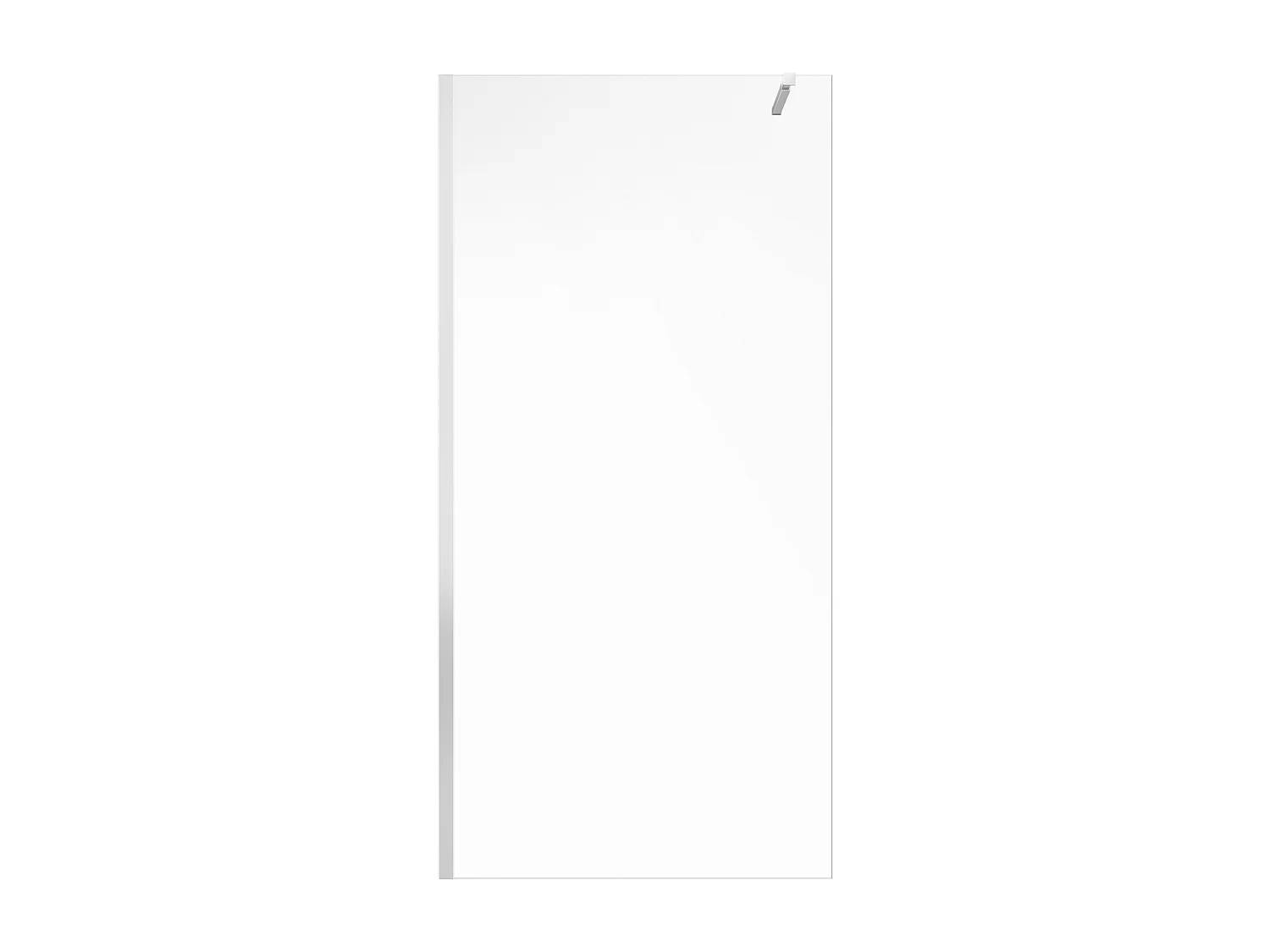 Paroi de douche à l'italienne - Chrome - Verre 6 mm - 120x200 cm - DAREN