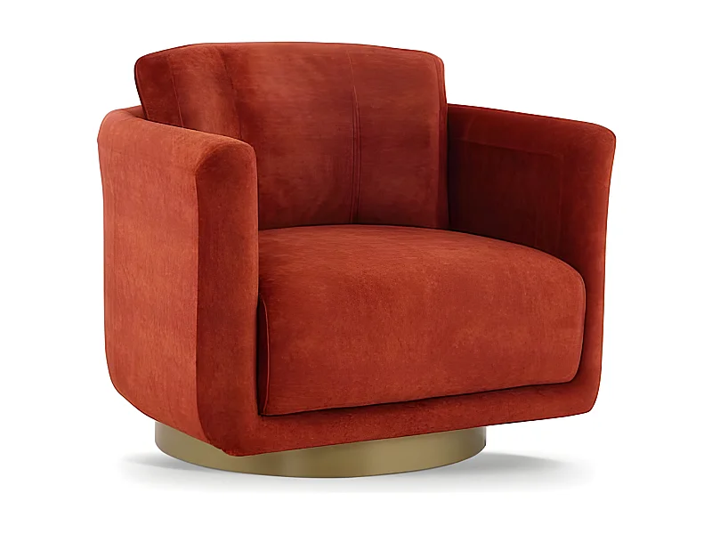 Fauteuil en tissu SCOTT - Rouge