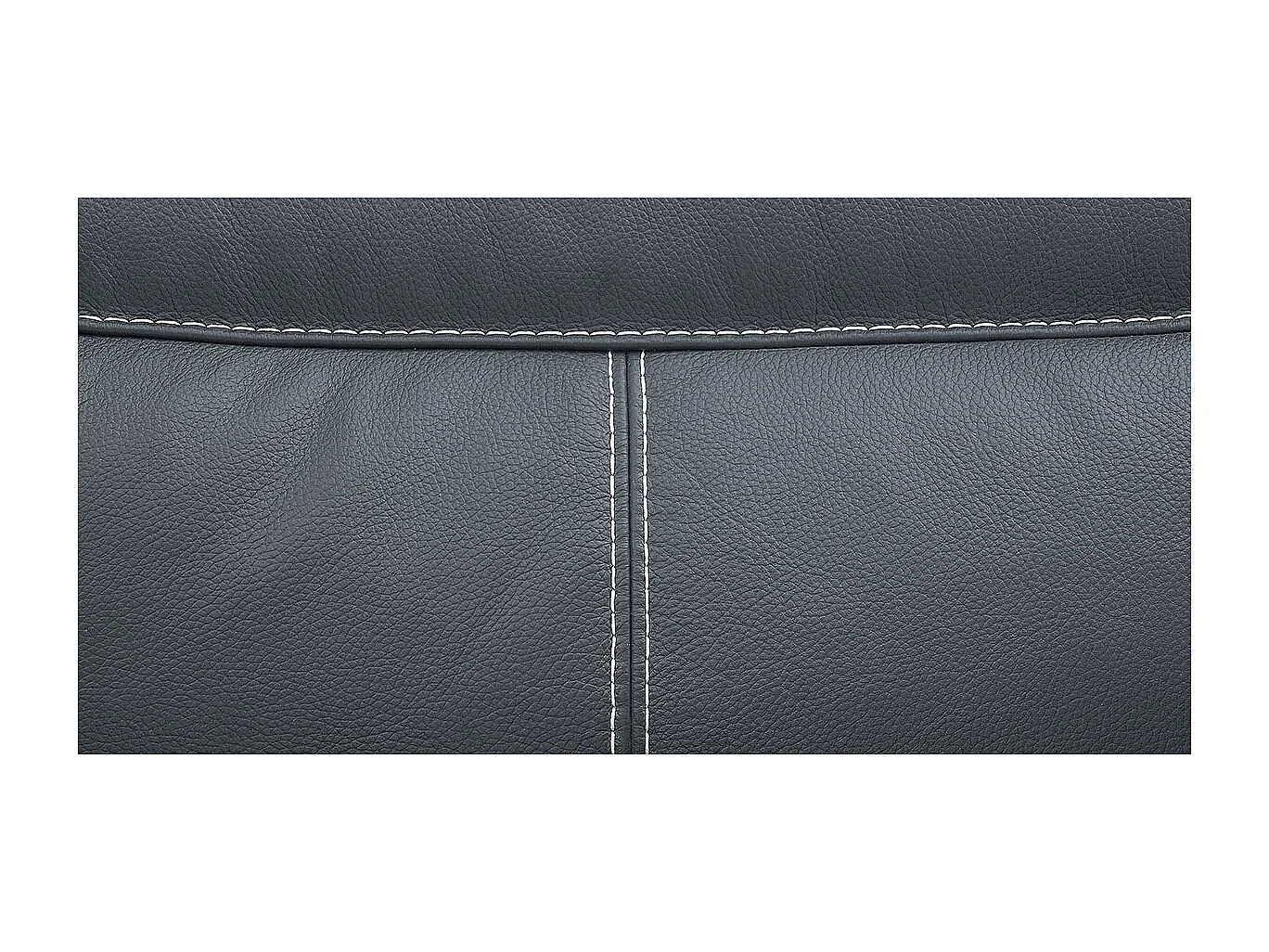 Fauteuil relaxation électrique 1 place en cuir SLOAN - Noir