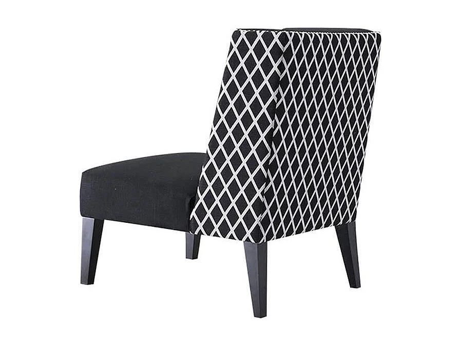 Fauteuil en tissu BARCO - Noir