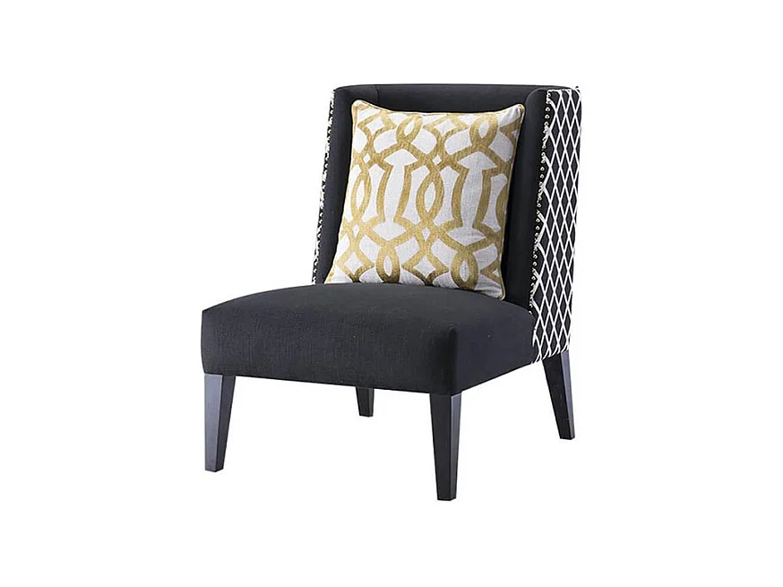 Fauteuil en tissu BARCO - Noir