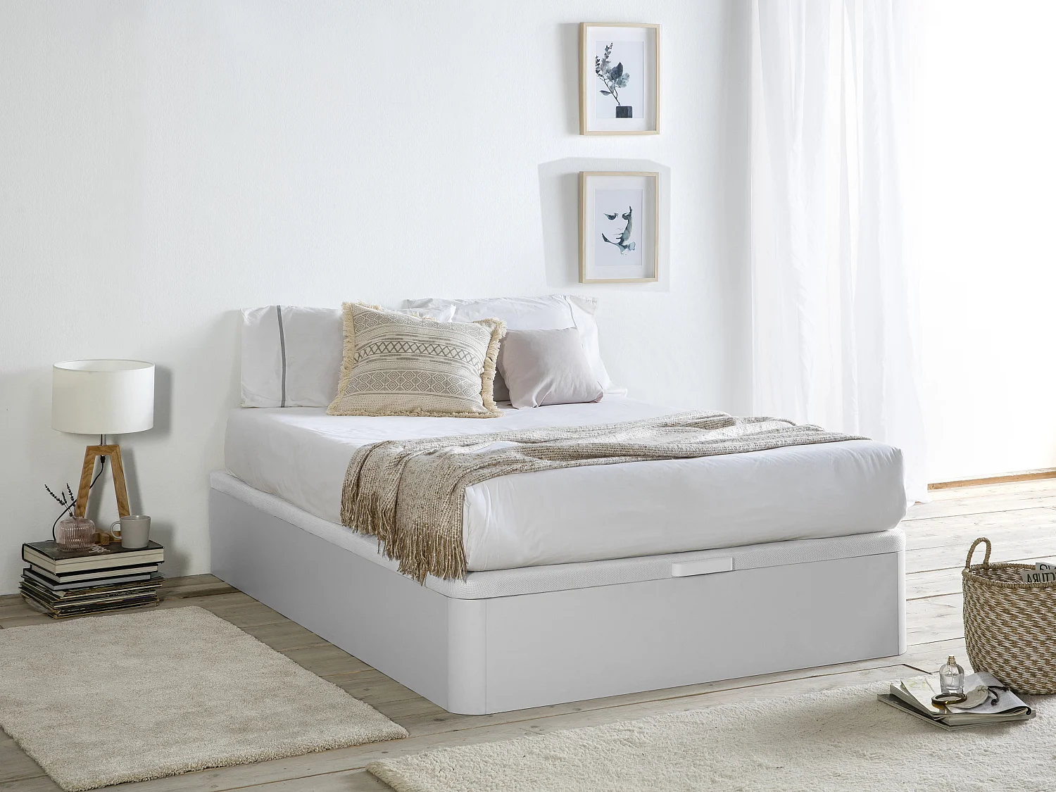 Sommier coffre 120 x 200 cm - Blanc mat - HESTIA de YSMÉE