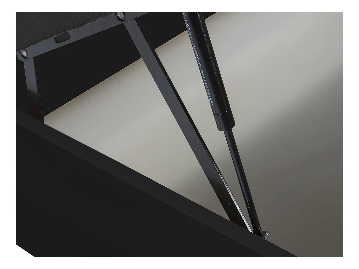 Canapé abatible 140 x 200 cm - Negro mate - HESTIA de YSMÉE