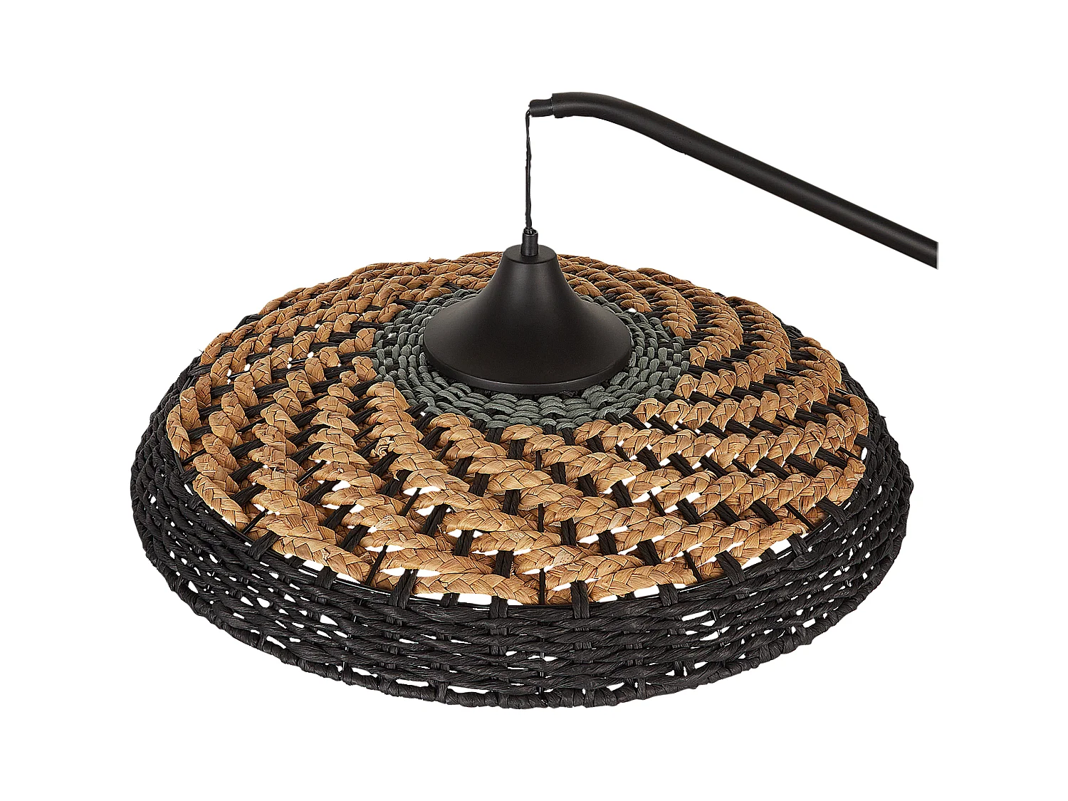 Staande lamp KALOMO Papier touw Zwart