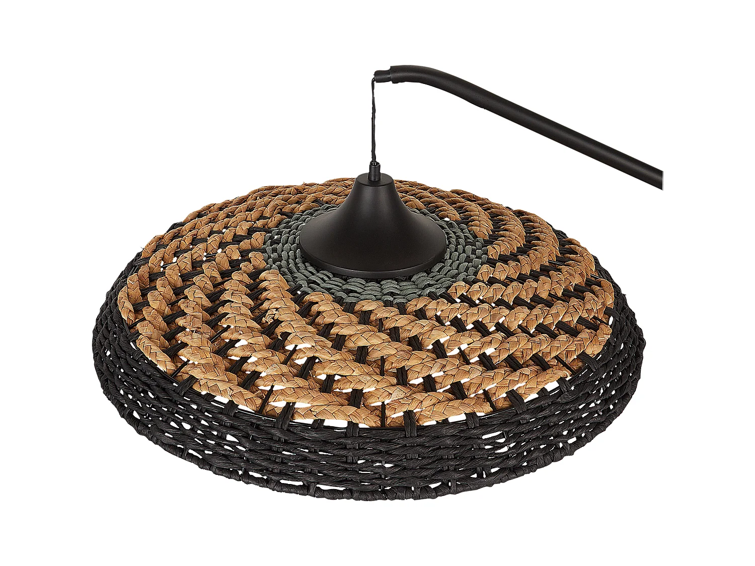 Staande lamp KALOMO Papier touw Zwart
