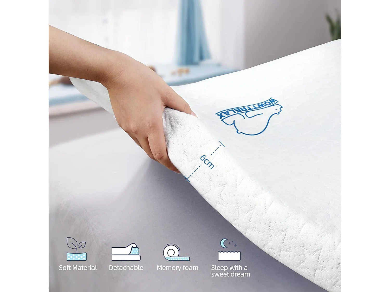 Geheugen Gel Matras Topper-140*200*6