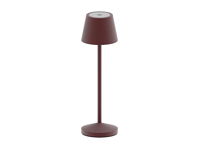 Lampe de table sans fil EMILY Marron Acier H25CM