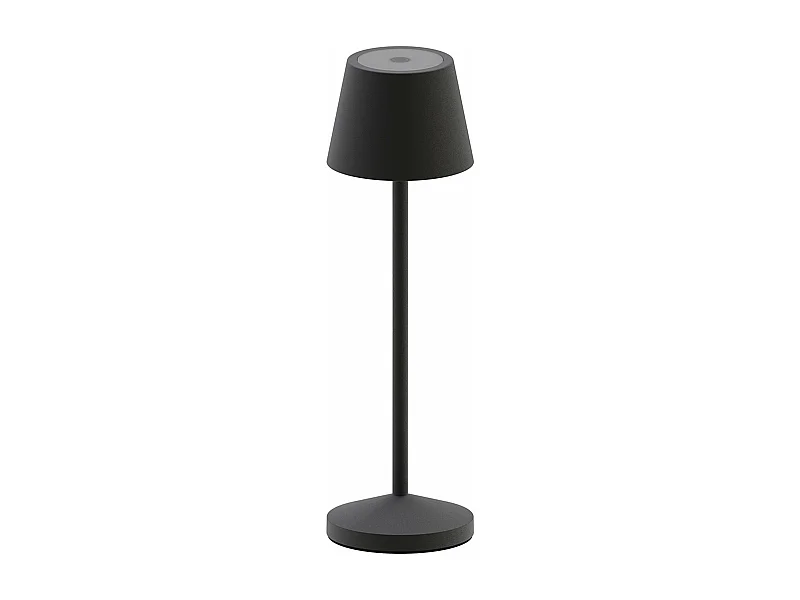 Lampe de table sans fil EMILY Noir Aluminium H25cm