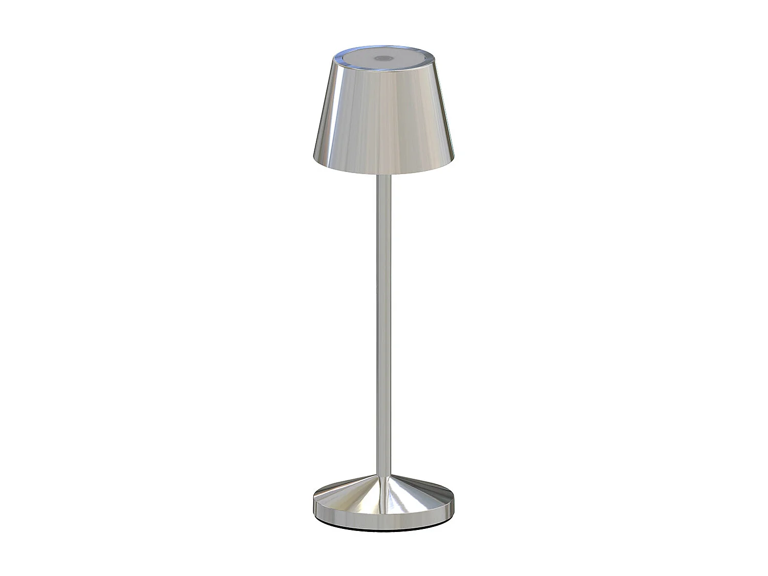 Lampe de table sans fil EMILY Argent Aluminium H25cm
