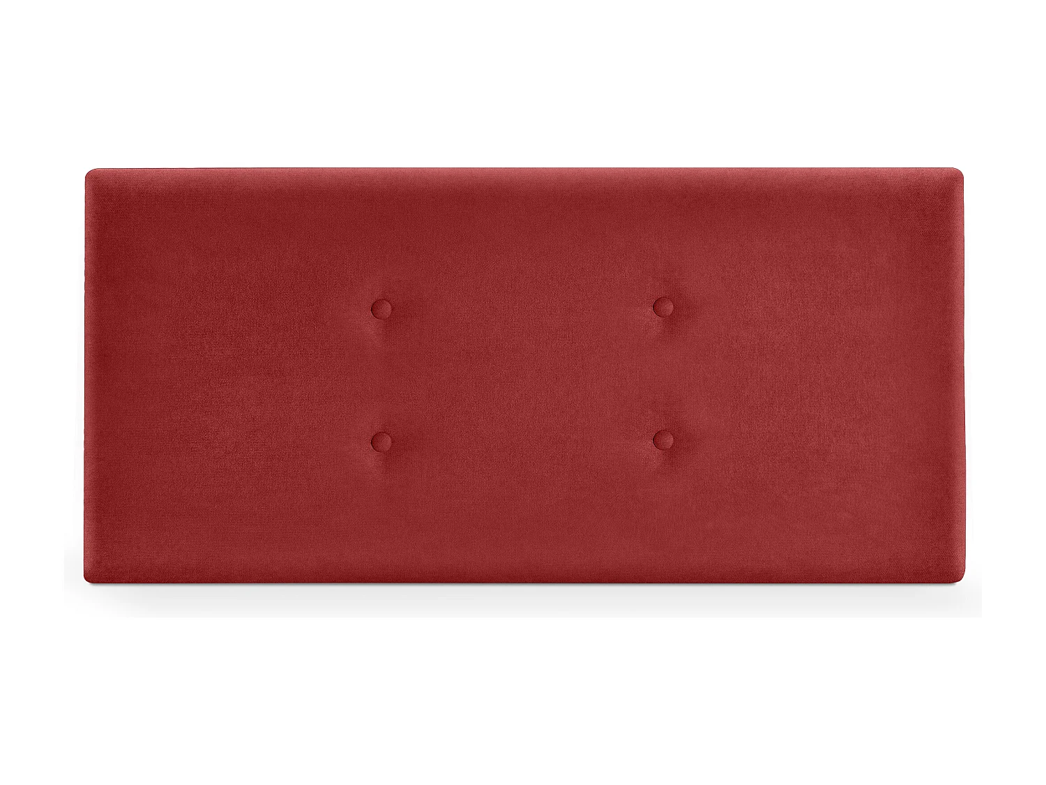 DHOME Aqualine Stoff-Kopfteil mit 2 Reihen von Knöpfen 105x50cm Betten 105 - Rot