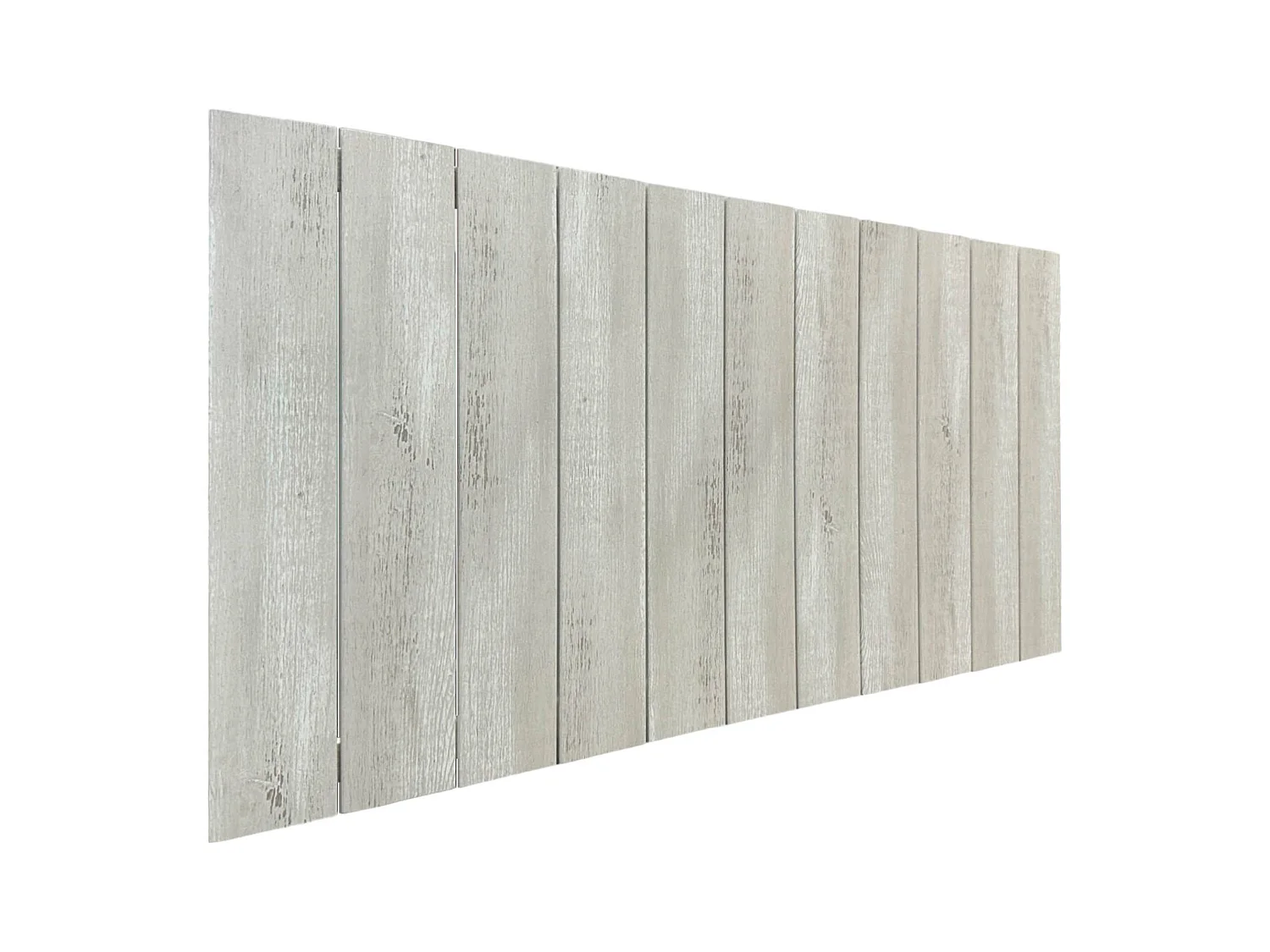 DHOME Cabecero de Madera reciclada DM Estilo Palet Vertical 90x46 Camas 80/90 - Blanco Madera