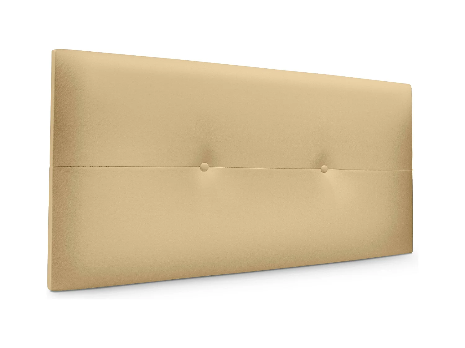 DHOME Tête de lit similicuir avec Boutons 90x50cm Lits 80/90 - Vanille