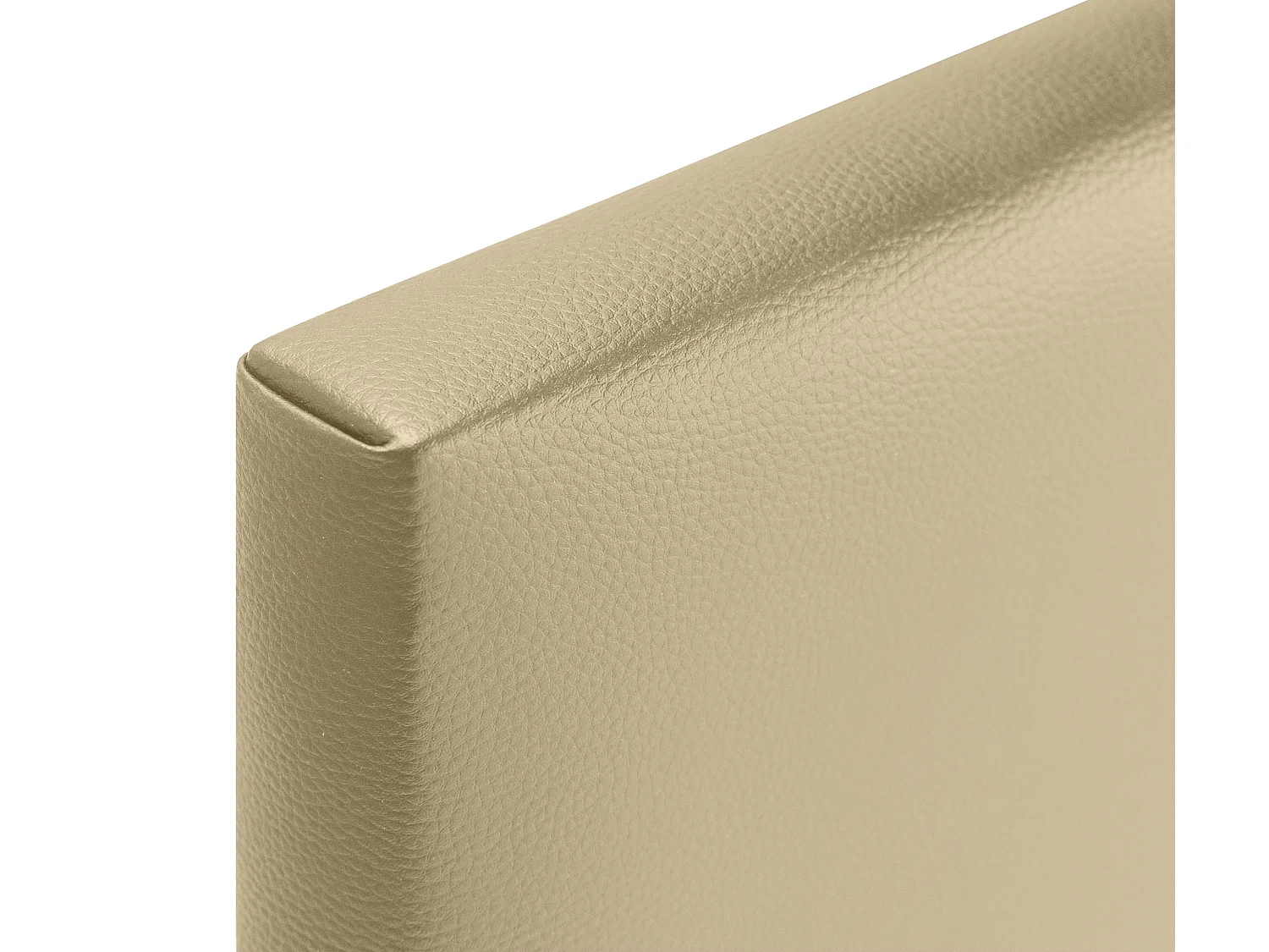 DHOME Tête de lit simili cuir lisse 150x50cm Lits 150 - Champagne