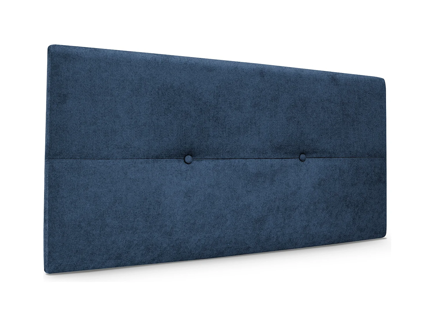 DHOME Tête de lit en tissu Aqualine avec Boutons 90x50cm Lits 80/90 - Bleu