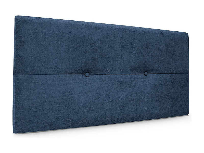 DHOME Aqualine Kopfteil aus Stoff mit Knöpfen 90x50cm Betten 80/90 - Blau