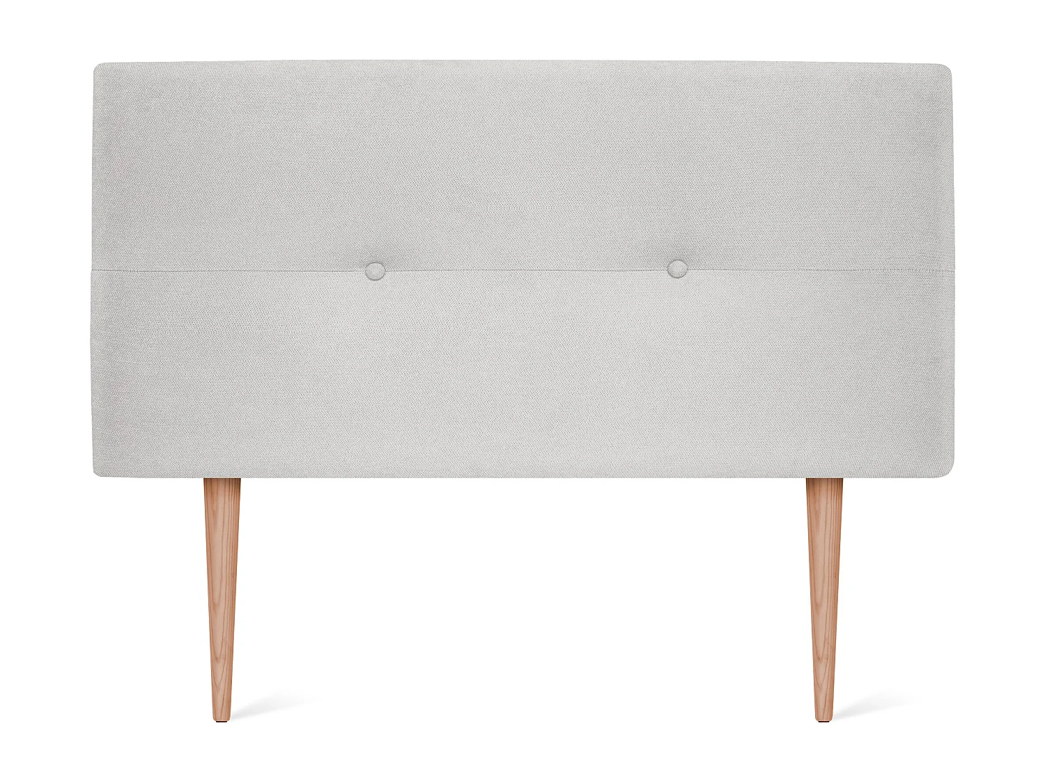 DHOME Tête de lit en tissu Aqualine avec Boutons 90x105cm avec pieds Lits 80/90 - Gris perle