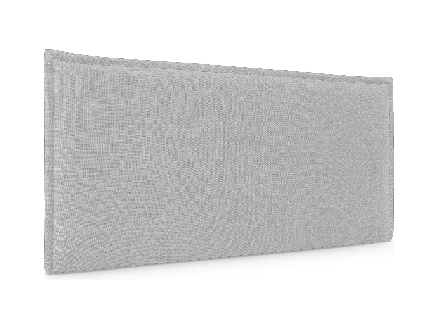 DHOME Tête de lit en lin naturel lisse avec garniture 90x50cm Lits 80/90 - Gris clair