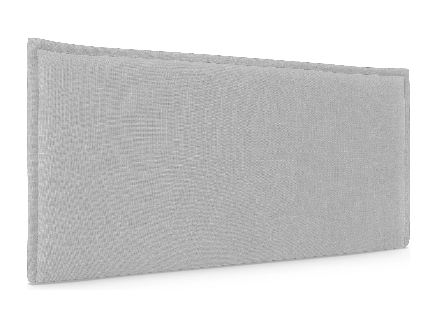 DHOME Tête de lit en lin naturel lisse avec garniture 90x50cm Lits 80/90 - Gris clair