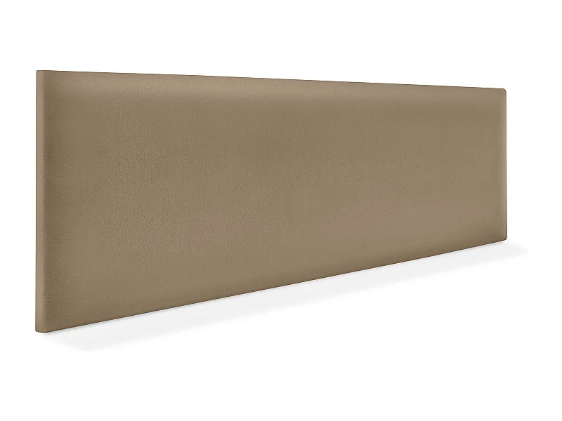 DHOME Tête de lit simili cuir lisse 160x50cm Lits 150/160 - Marron Clair