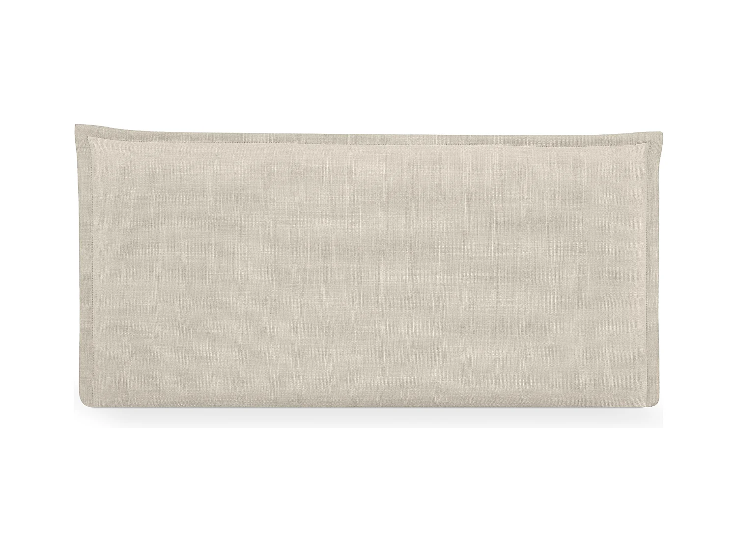 DHOME Tête de lit en lin naturel lisse avec garniture 80x50cm Lits 70/80/90 - Beig