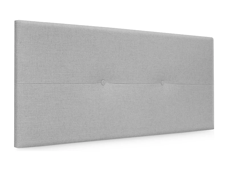DHOME Natuurlijk linnen hoofdeinde met knopen 105x50cm bedden 105 - Lichtgrijs
