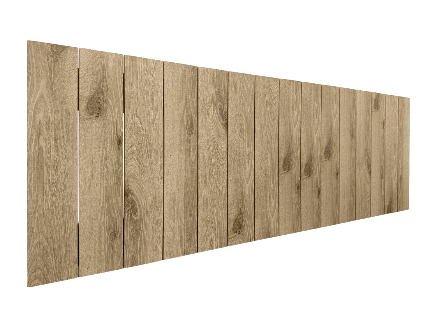 DHOME Gerecycled DM houten hoofdeinde verticale palletstijl 150x46cm bedden 150 - Cambrium Hout