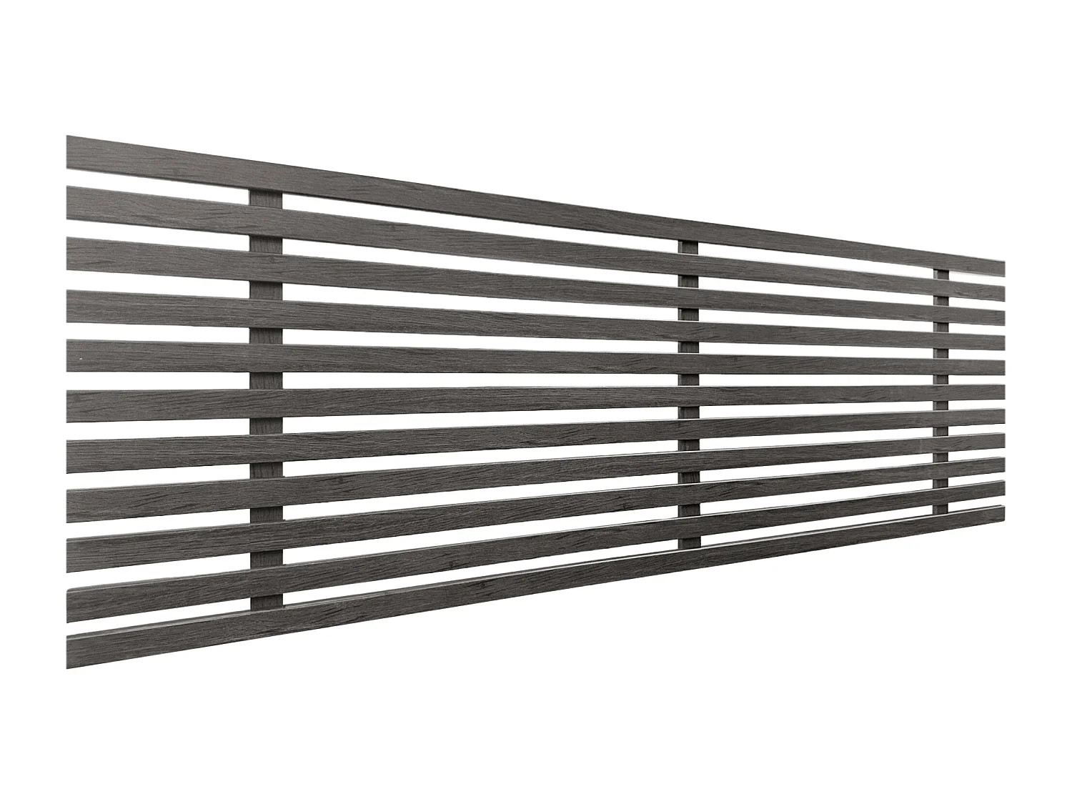 DHOME Tête de lit en bois recyclé DM Style Japonais 135x46cm Lits 120/135 - Bois Cendre