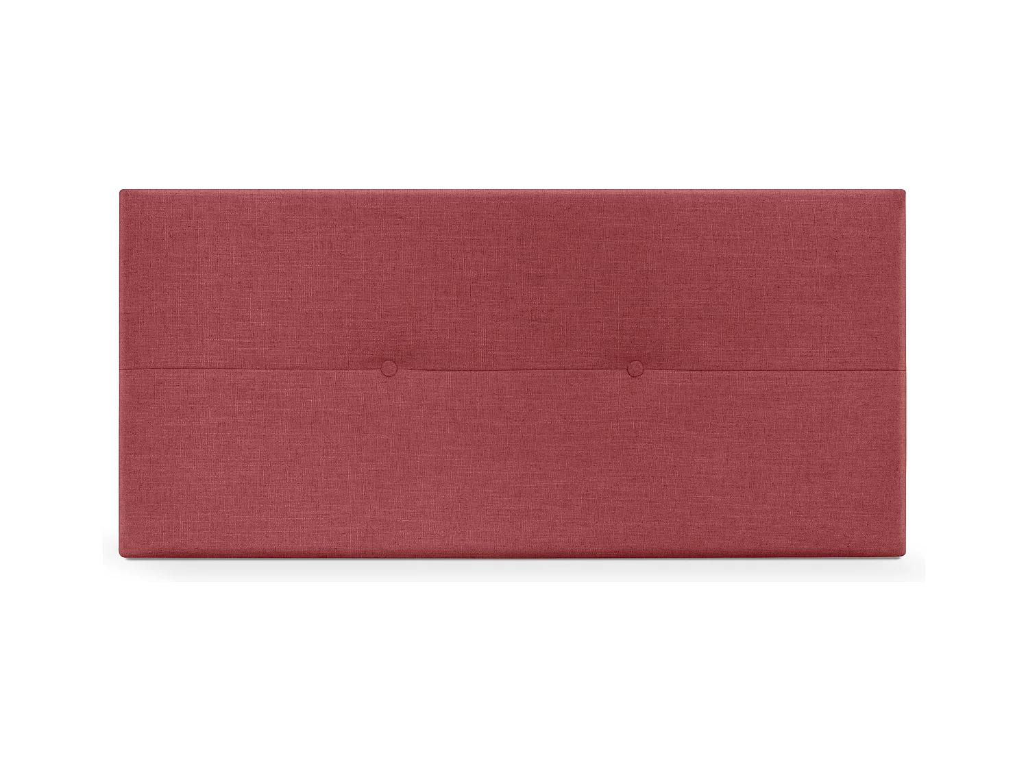 DHOME Tête de lit en lin naturel avec Boutons 95x50cm Lits 90 - Rouge