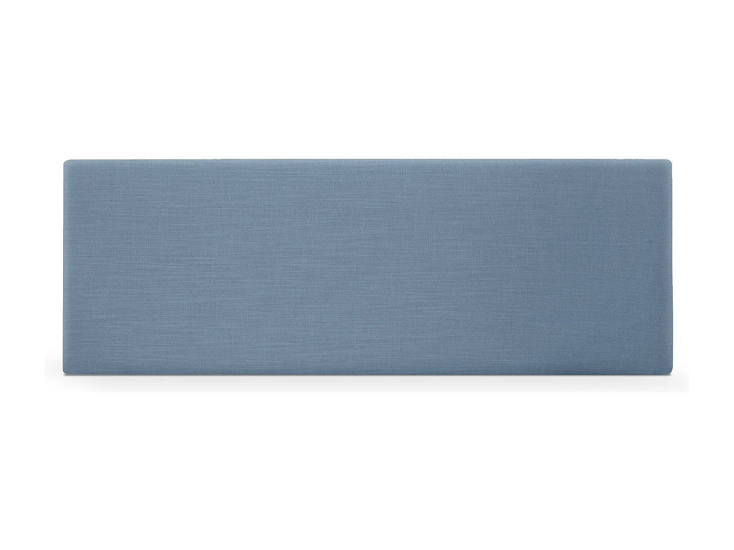 DHOME Schlichtes Kopfteil aus Naturleinen 135x50cm Betten 120/135 - Blau