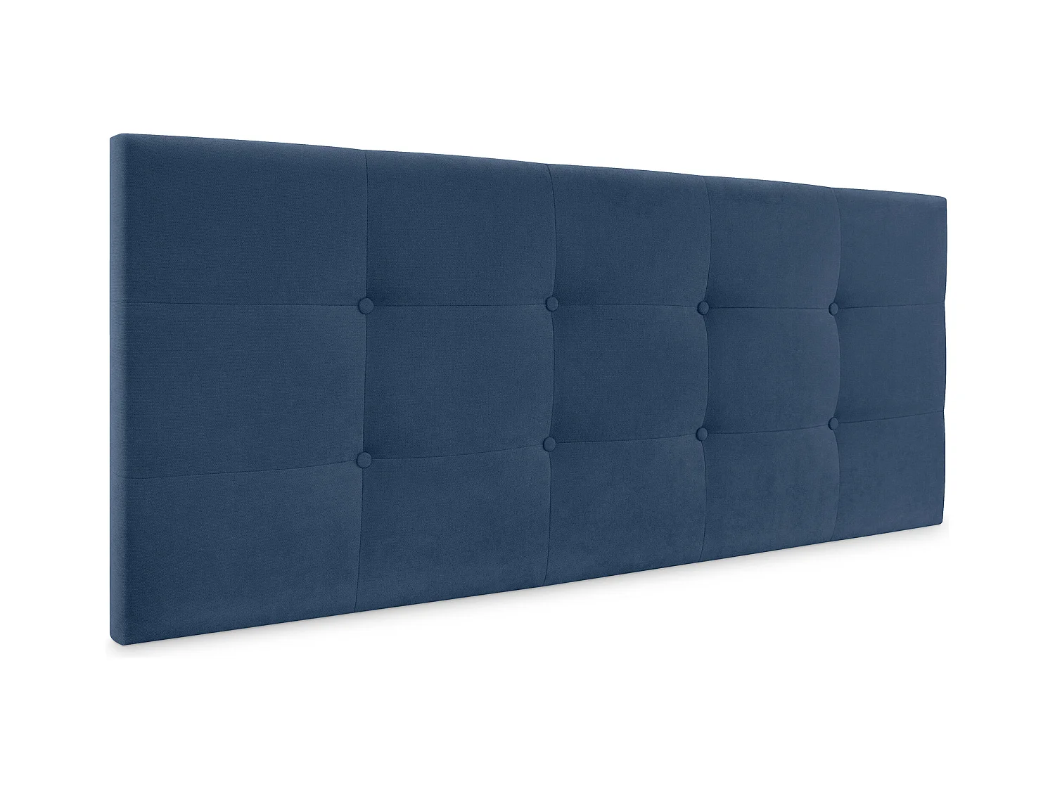 DHOME Tête de Lit en Tissu Aqualine Capitonné 150x60cm Lit 150 - Bleu