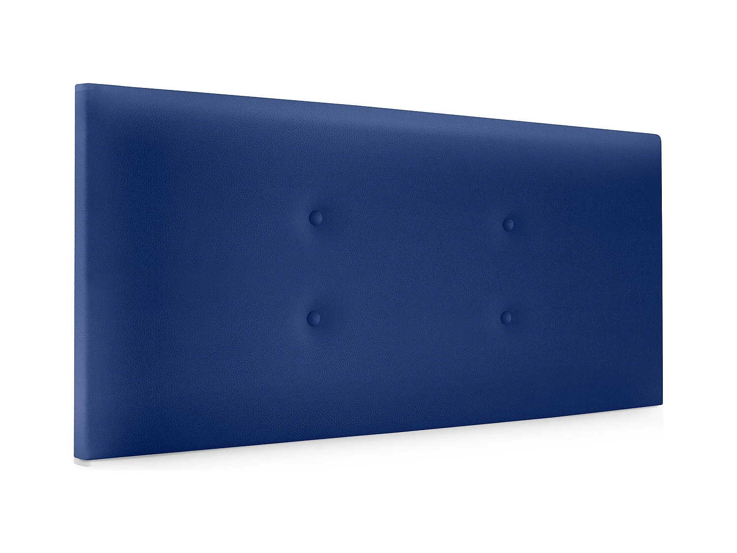 DHOME Tête de lit similicuir avec 2 rangées de boutons 105x50cm Lits 105 - Bleu