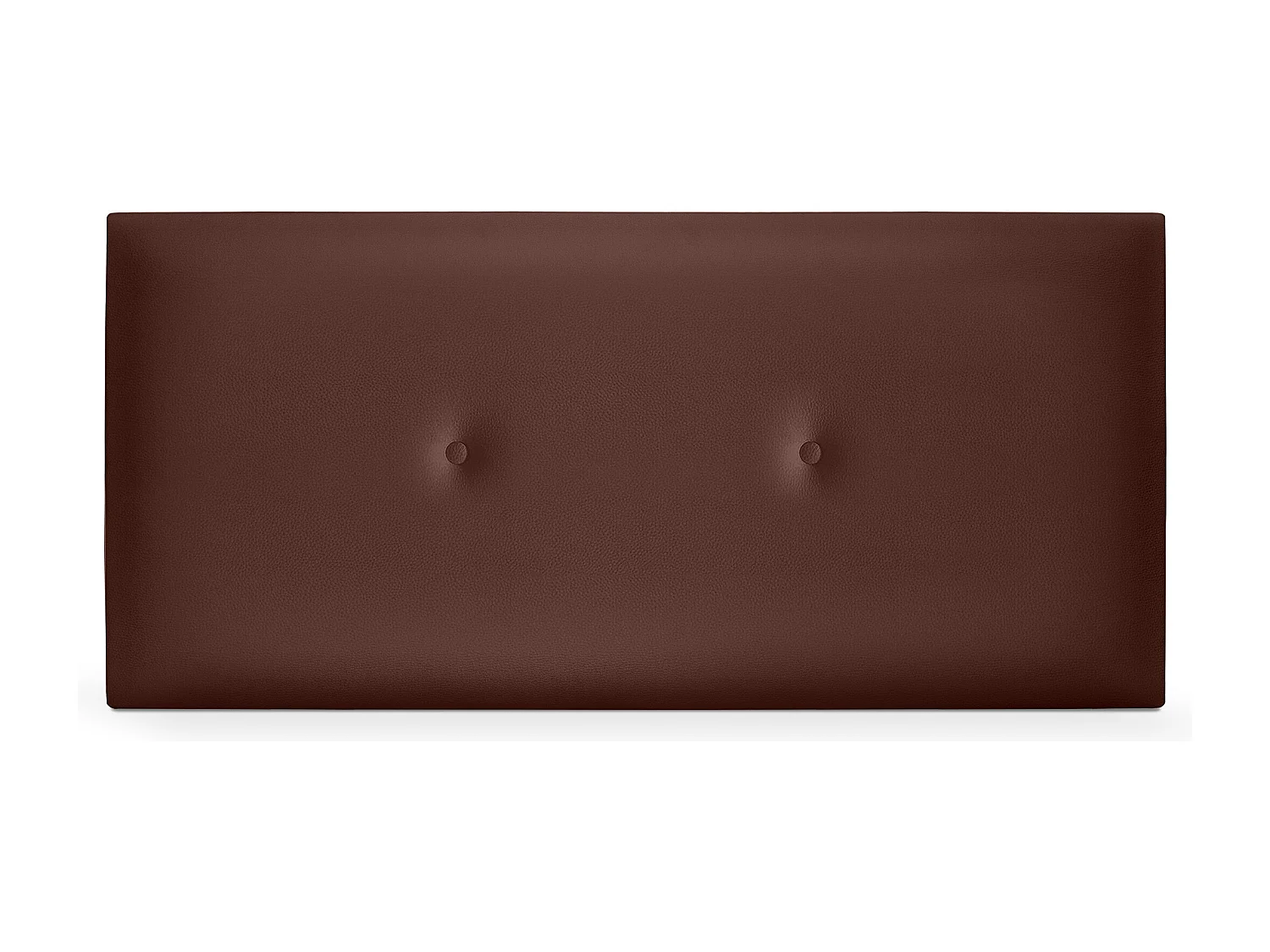 DHOME Tête de lit simili cuir lisse avec Boutons 110x50cm Lits 105 - Chocolat