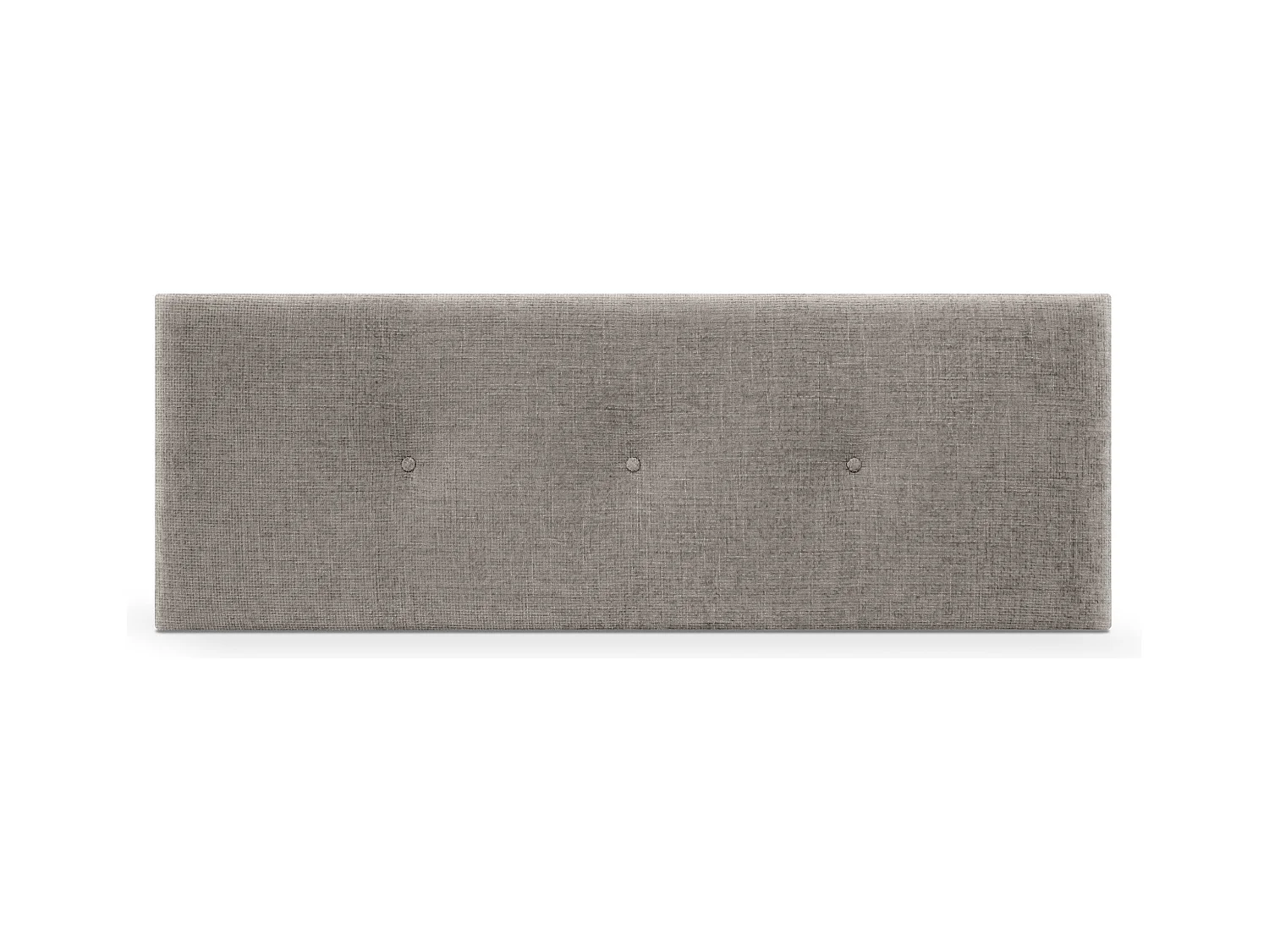DHOME Kopfteil aus Naturwolle mit Knöpfen 135x50cm Betten 120/135 - Grau
