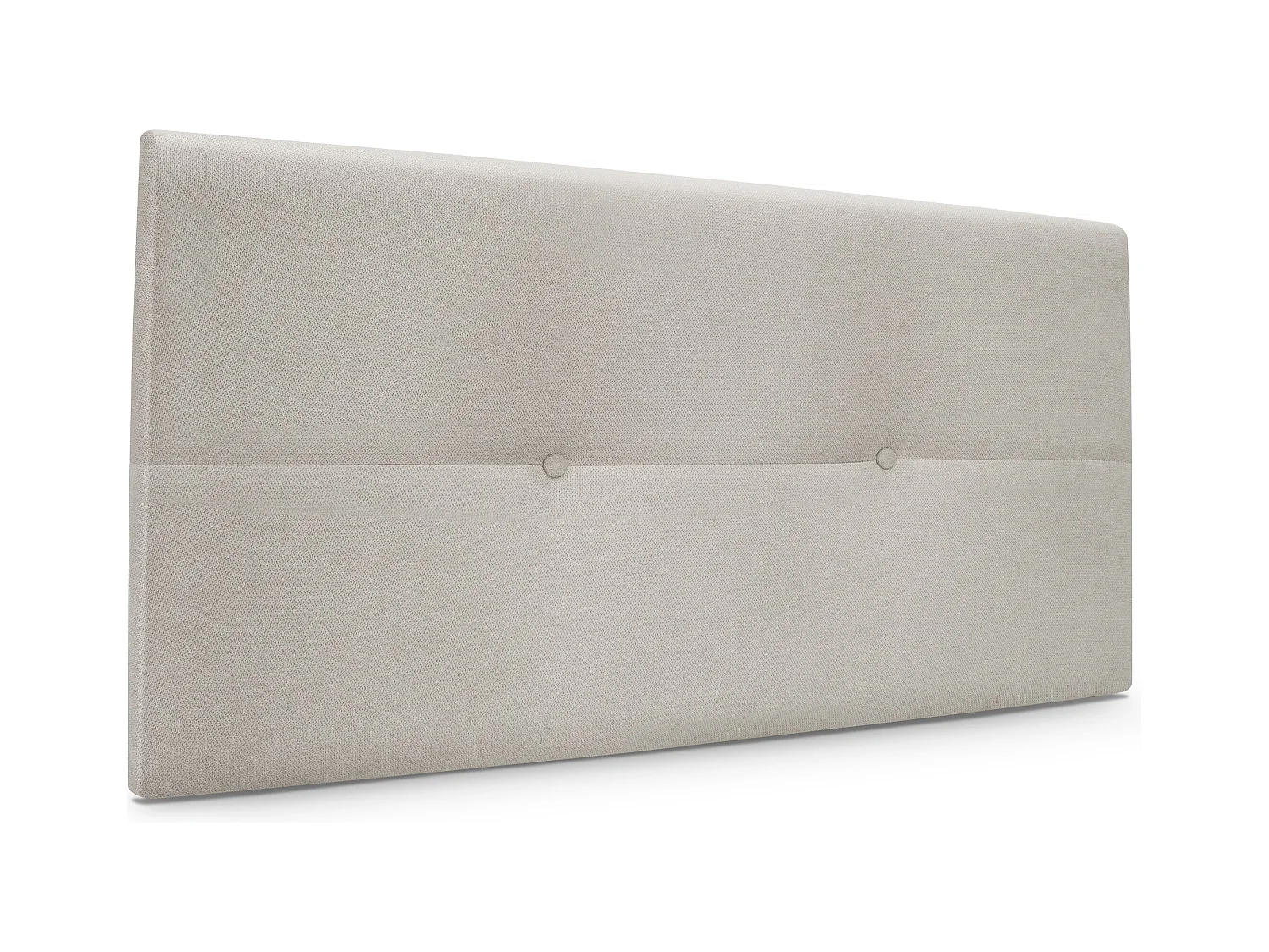 DHOME Tête de lit en tissu Aqualine avec Boutons 95x50cm Lits 90 - Beig
