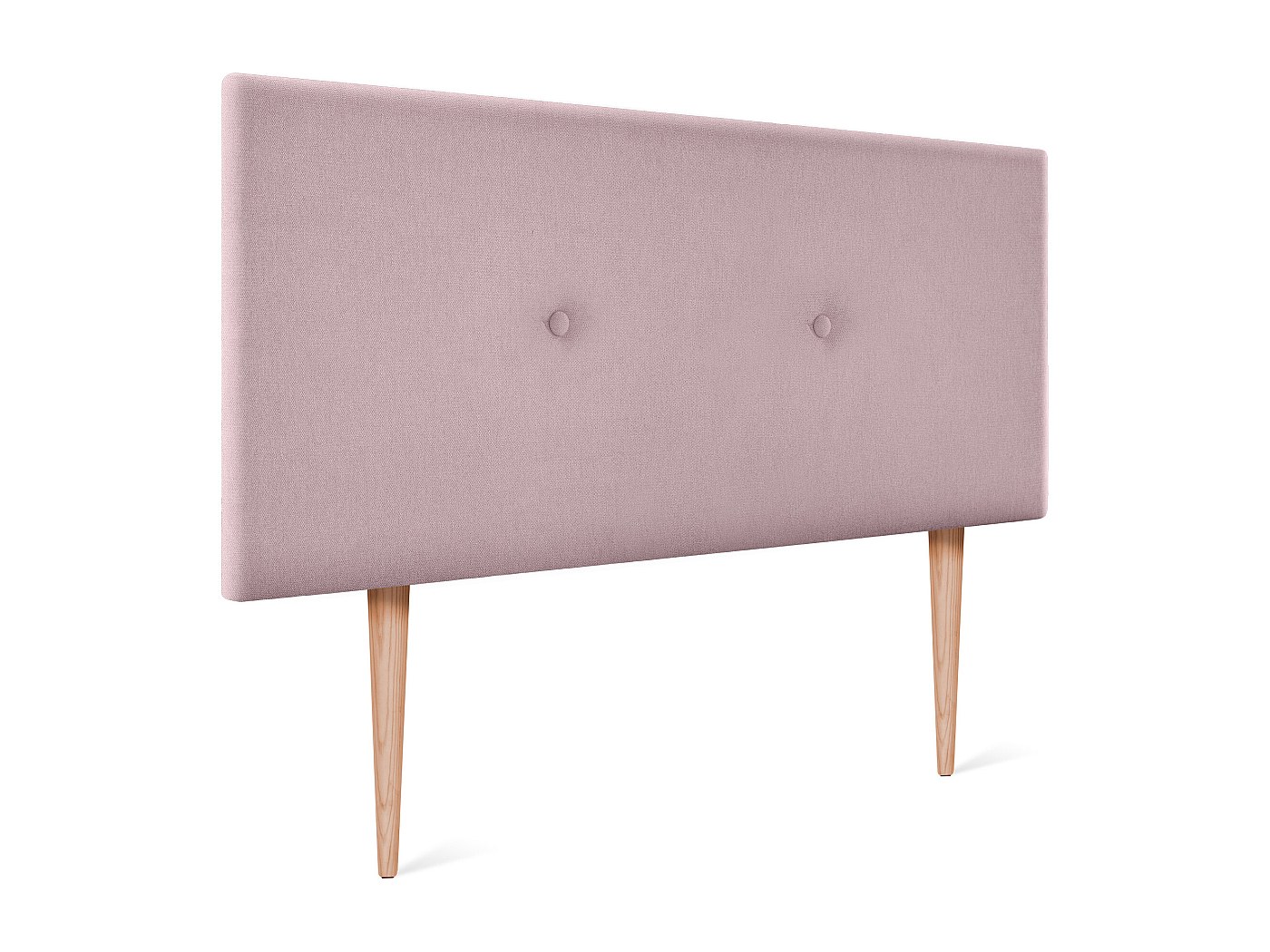 DHOME Plain Natural Linen Bed Headboard with Piping Bedroom Modern Trending - Earth Color 160x105cm with Legs (for 150/160cm Beds