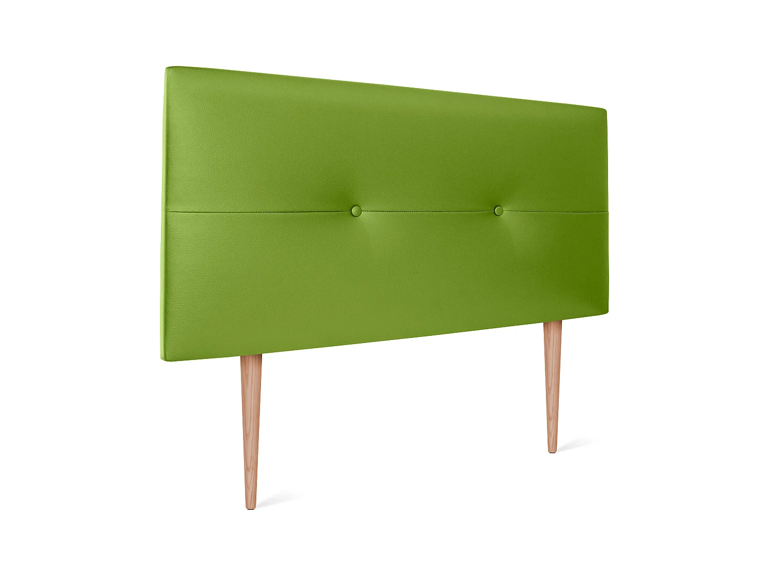 DHOME Tête de lit similicuir avec Boutons 90x105cm avec pieds Lits 80/90 - Vert