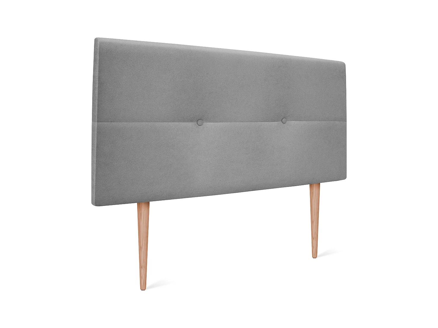 DHOME Aqualine Kopfteil aus Stoff mit Knöpfen 95x105cm Mit Beinen Betten 90 - Grau