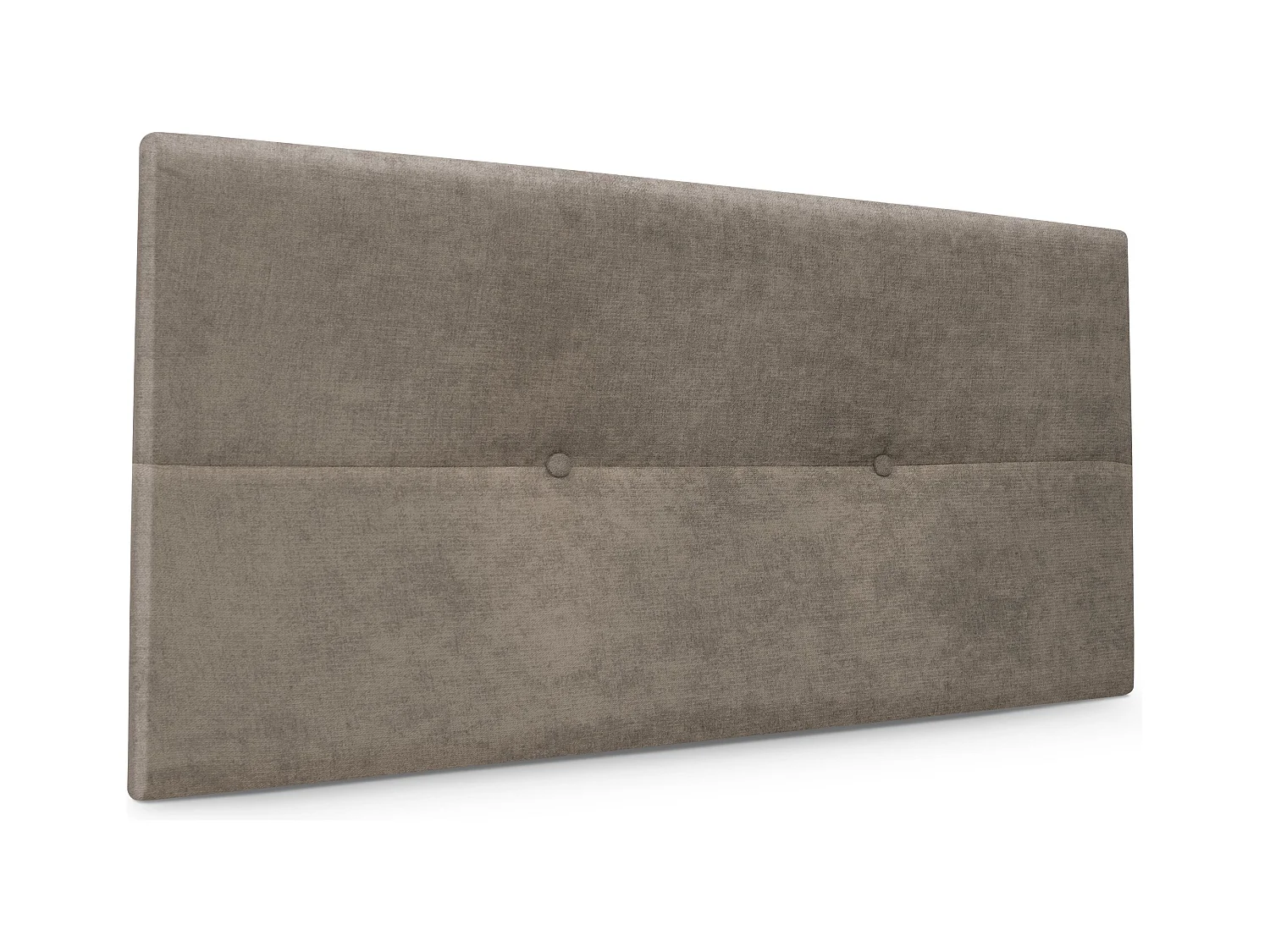 DHOME Testiera in de Tessuto Aqualine con bottoni 95x50cm Letti 90 - Terra