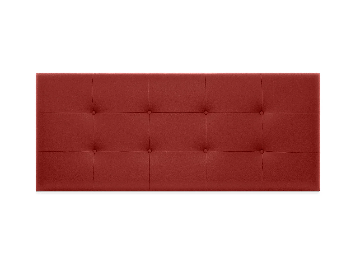 DHOME Cabecero de Polipiel Capitoné 145x60cm Camas 135/140 - Rojo