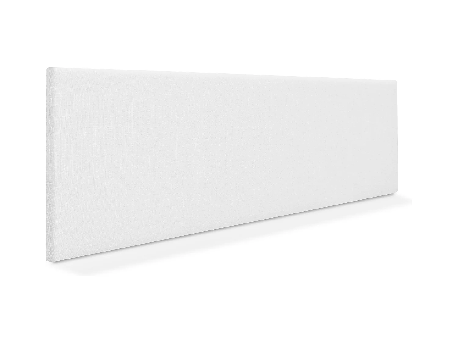 DHOME Tête de lit en lin naturel lisse 150x50cm Lits 150 - Blanc