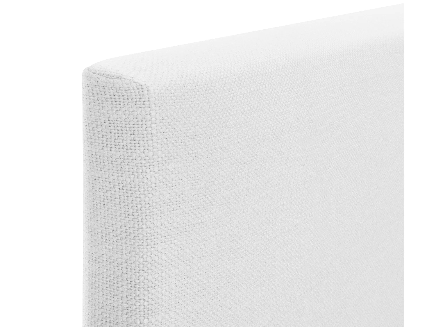 DHOME Tête de lit en lin naturel lisse 150x50cm Lits 150 - Blanc