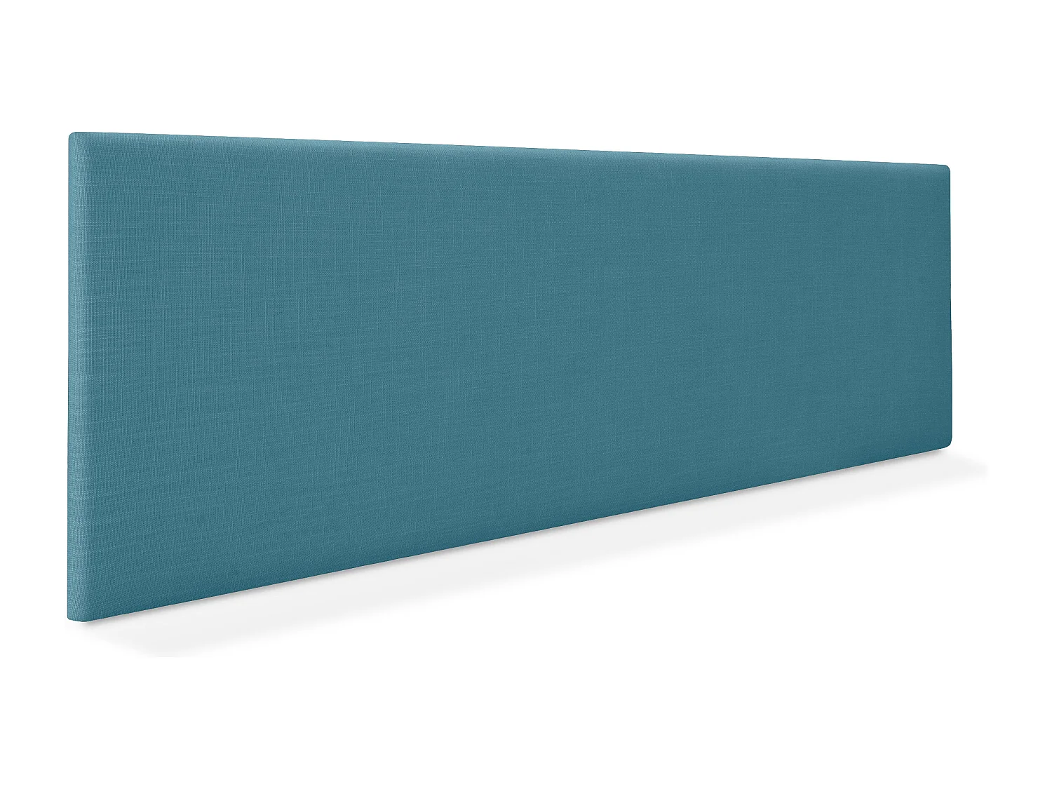 DHOME Tête de lit en lin naturel lisse 150x50cm Lits 150 - Turquoise