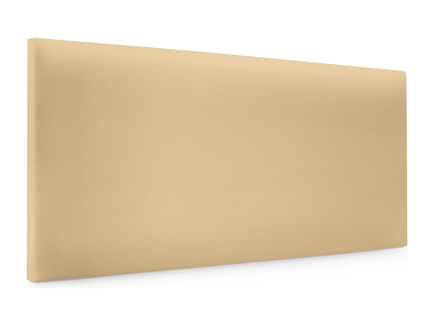 DHOME Glad kunstleer hoofdeinde 95x50cm bedden 90 - Vanille