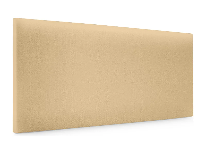 DHOME Glad kunstleer hoofdeinde 95x50cm bedden 90 - Vanille
