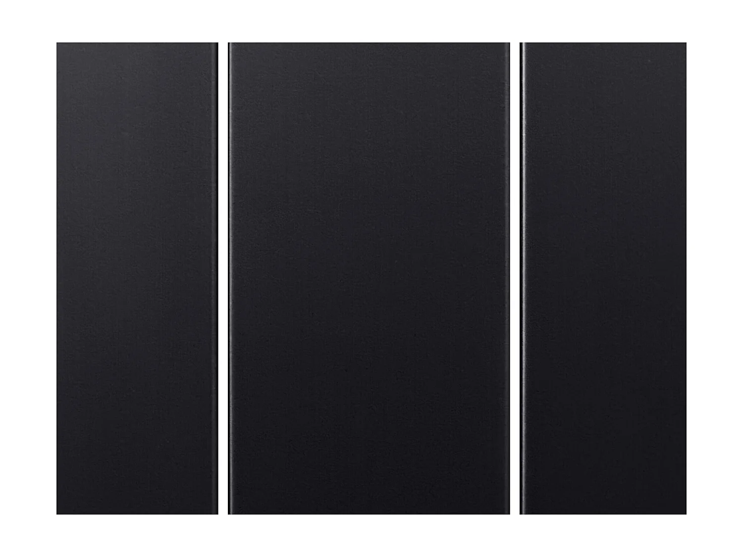 DHOME Recyceltes Holz-Kopfteil MDF Vertikale Palettenform 145x46 Betten 135/140 - Massiv Schwarz