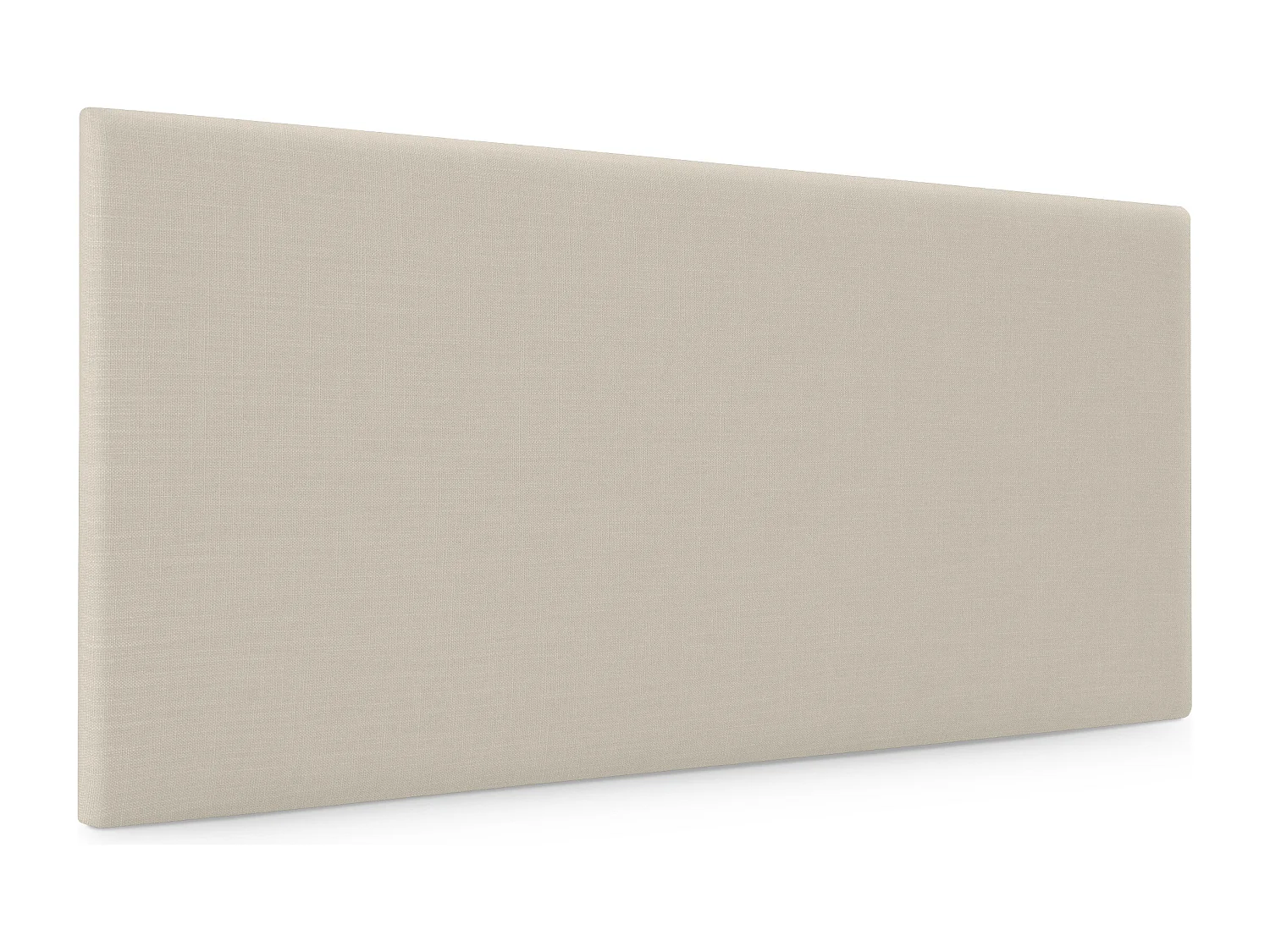 DHOME Tête de lit en lin naturel lisse 105x50cm Lits 105 - Beig