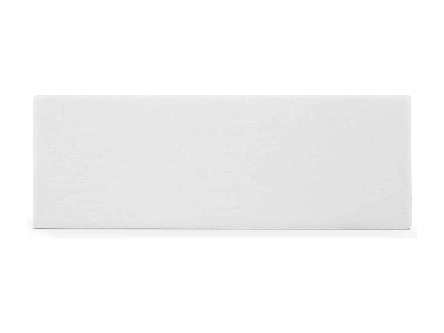 DHOME Tête de lit en lin naturel lisse 145x50cm Lits 135/140 - Blanc