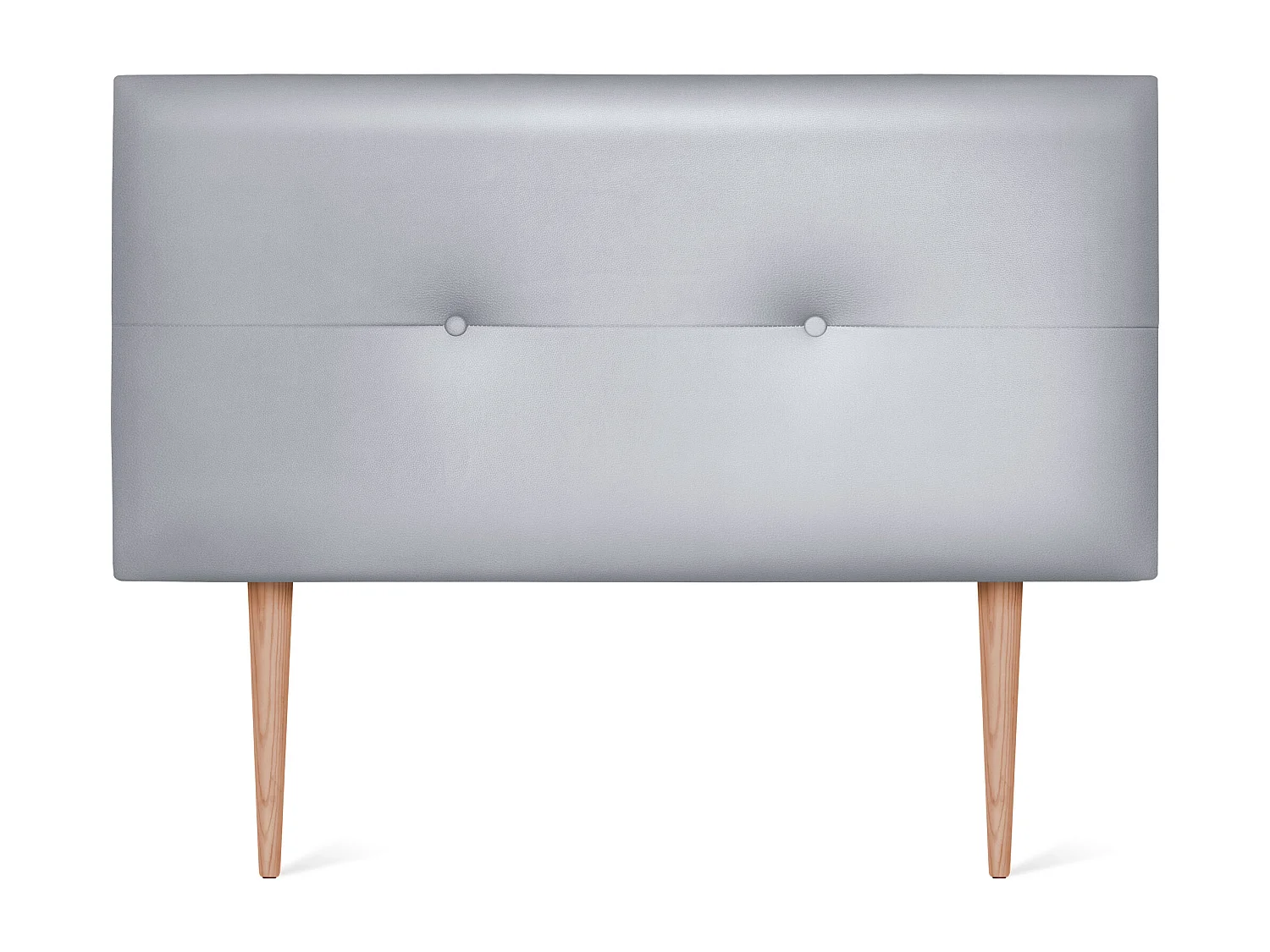 DHOME Tête de lit similicuir avec Boutons 105x105cm avec pieds Lits 105 - Argent