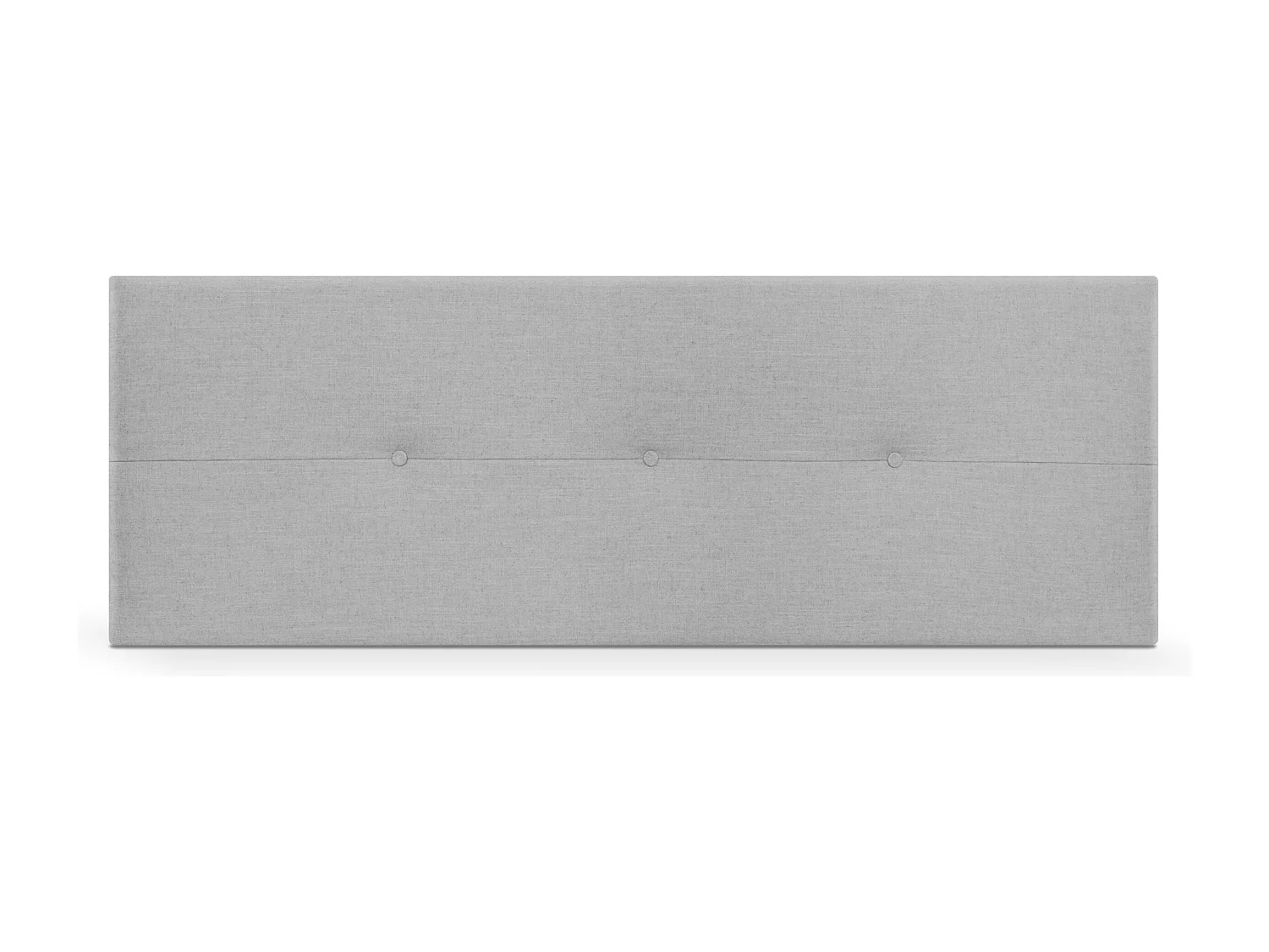 DHOME Tête de lit en lin naturel avec Boutons 135x50cm Lits 120/135 - Gris clair